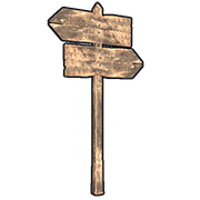 Double Sign Post