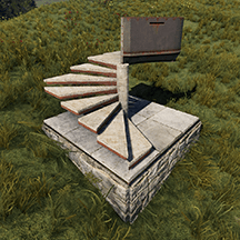 Винтовая лестница из броне-металла