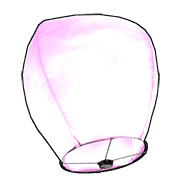 Sky Lantern - Purple
