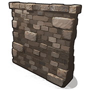 Высокая внешняя каменная стена