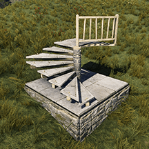Винтовая лестница из камня