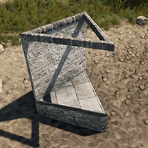 Треугольный каркас из камня