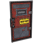 Keep Out Armored Door