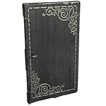 Black Decorative Wood Door