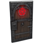 Demonic Raven Door