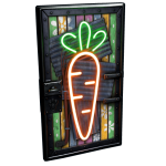 Neon Carrot Door