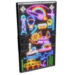 Neon Vibes Sheet Metal Door